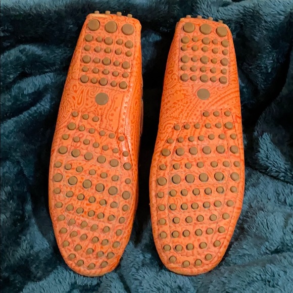 Orange Leather Etro Loafers - Picture 7 of 7